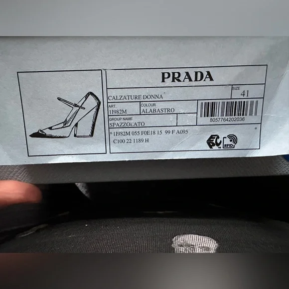 NIB Prada Modellerie Mary Jane pumps pink ombré sz 41 US 11 alabaster heels - Picture 5 of 13
